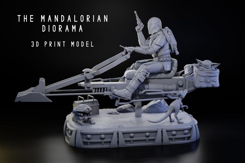 The Mandalorian Diorama 1-6 Scale –