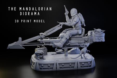 The Mandalorian Diorama 1-6 Scale –