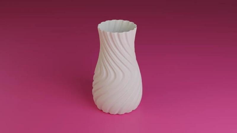 Hi-Poly Sinewave Vase