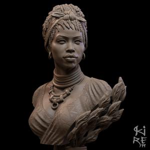 GIMBYA STL bust of african woman