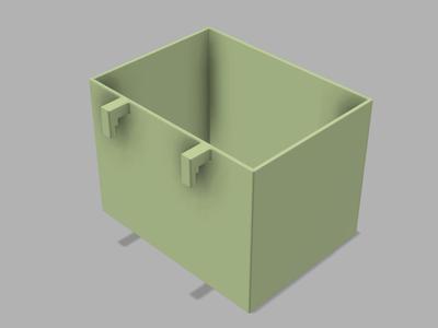 IKEA SKADIS pegboard box storage container hanging box