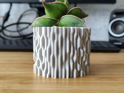 Techno Error Virus – Pot and planter for plants and flowers – vase mode