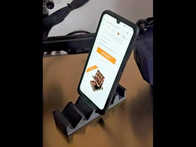 Minimalist Phone Stand - Multi Angle, No Moving Parts   