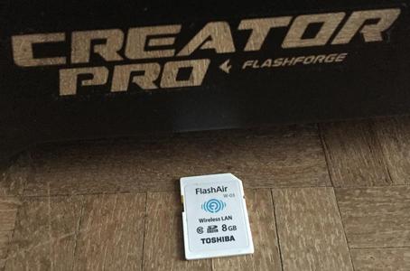 WIFI SD Card for 3D Printer (FlashForge Creator Pro 2016)