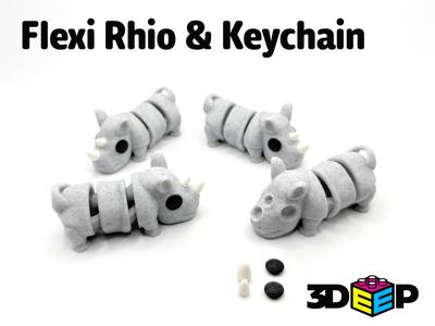 Flexi Rhino & Keychain – No Supports