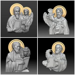 the Four Evangelists 3D Model Collection