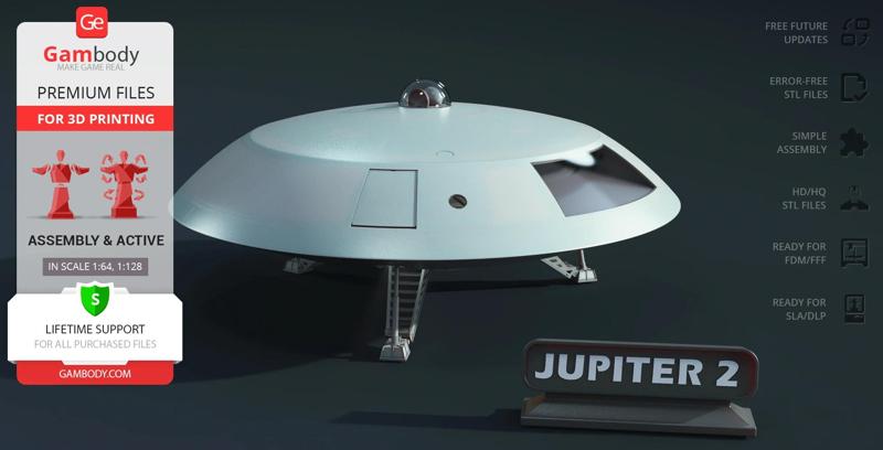 Jupiter 2 STL files for 3D Printing | Assembly Model