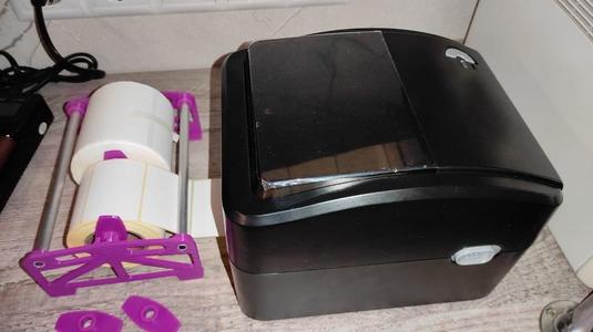 Thermal printer external paper feeder