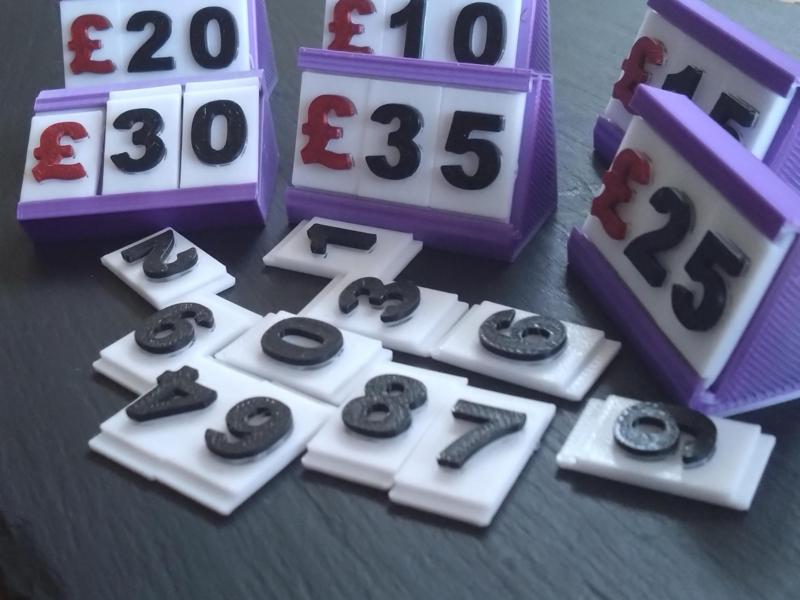 Price Cards with Stands + Hangers