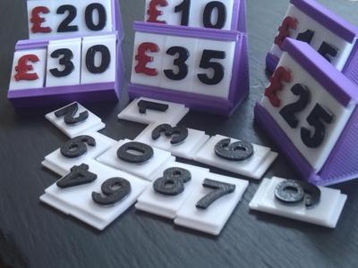 Price Cards with Stands + Hangers