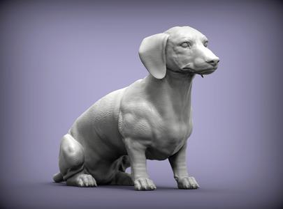 dachshund 3D print model