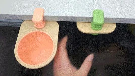 Rotating Circular Under-Desk Storage/Waste Bin