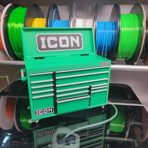 ICON Tools Desk Tool Chest w/ Lid Business Display