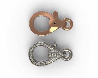 Diamond Lobster Clasp Lock
