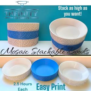 MOSAIC STACKABLE BOWLS