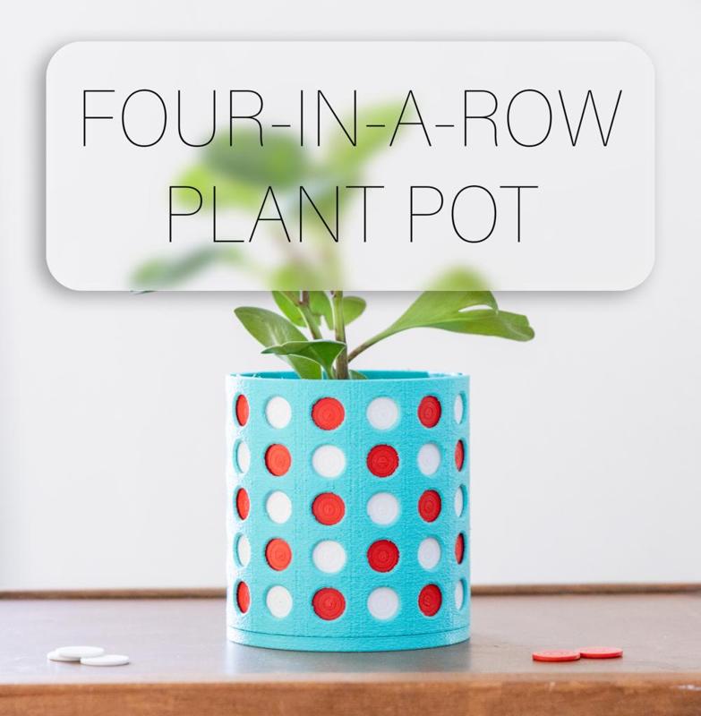 Four-in-a-row Plant Pot