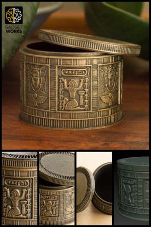 Egyptian Trinket Box (round)