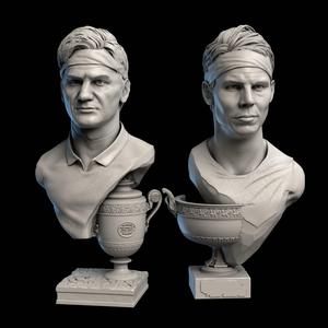 Federer and Nadal for 3D printing 3D Model Collection