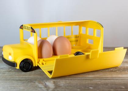 School Bus Egg Rack