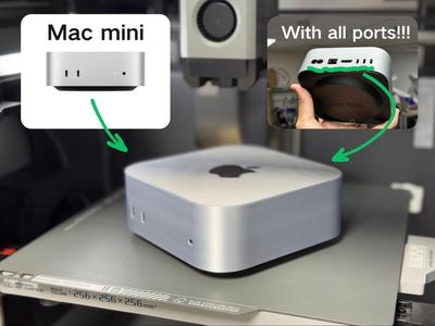 Mac mini M4 (1:1 real scale!)