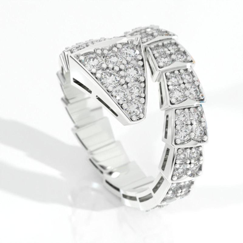 BVLGARI snake diamonds ring