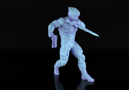 Sci Fi/ Cyberpunk Soldier