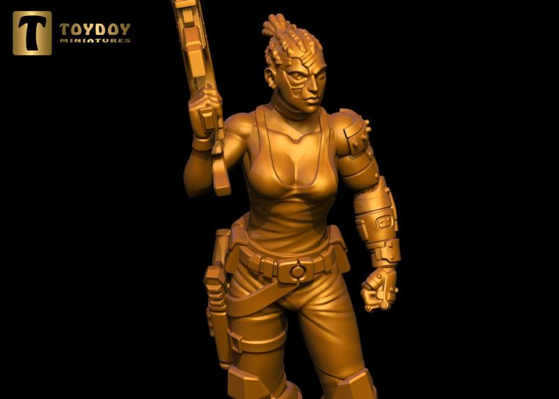 SCI-FI Miniature women soldier (Model 11)