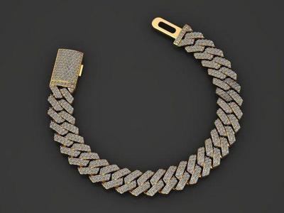 15 MM MIAMI CUBAN LINK CHAIN DIAMOND FOR BRACELET OR NECKLACE