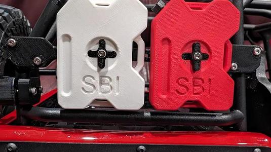 Axial SCX10 III Jeep CJ-7 – Dual Scale Fuel Canister Rack Mount