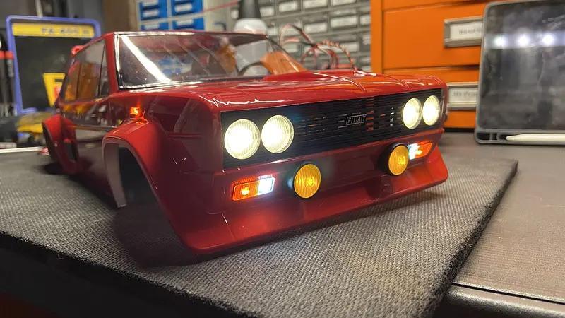 Tamiya Fiat 131 Abarth Grill and Lenses