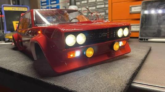 Tamiya Fiat 131 Abarth Grill and Lenses