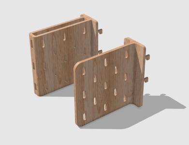 IKEA SKÅDIS Pegboard Infinite Expansion Frame Single and Double Sided