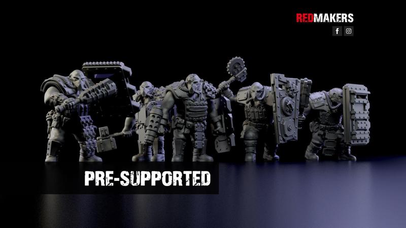 Squad of Abhuman Giants in heavy armor – Imperial Force