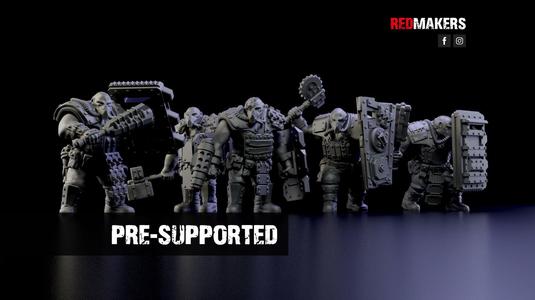 Squad of Abhuman Giants in heavy armor – Imperial Force