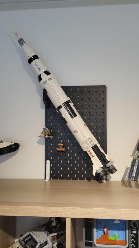 IKEA Skadis mount for LEGO NASA Apollo Saturn V