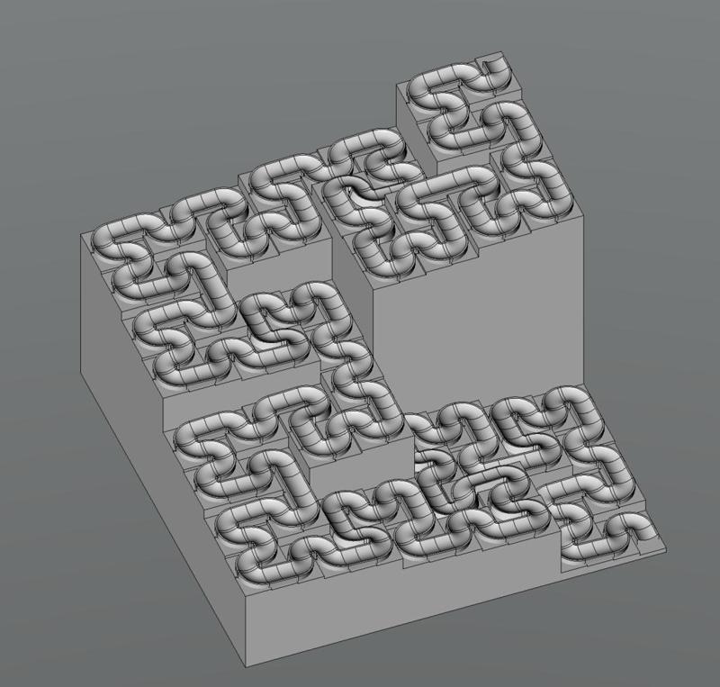 Hilbert Curve Marble Track