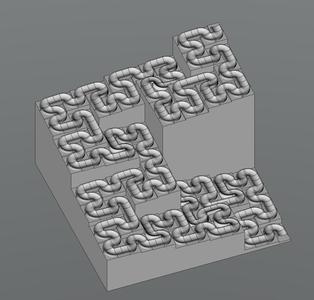 Hilbert Curve Marble Track