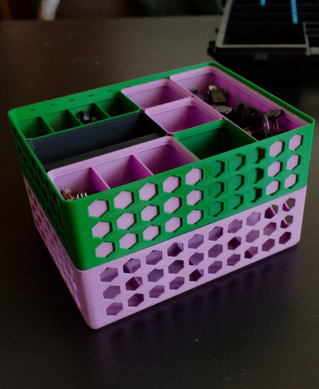 Gridfinity Baseplate Basket [PARAMETRIC]