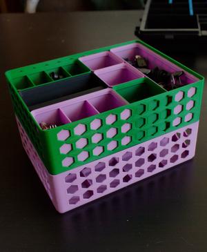 Gridfinity Baseplate Basket [PARAMETRIC]