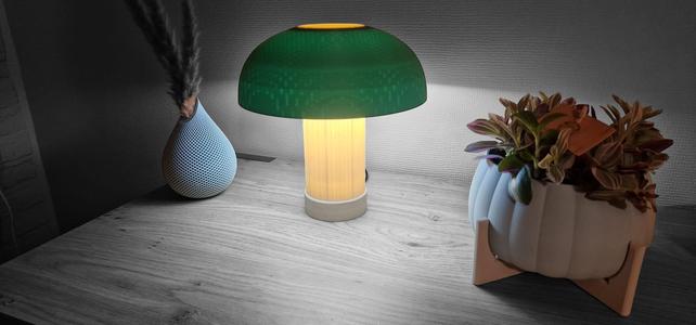 Retro-Inspired Lamp for a Stylish Ambiance