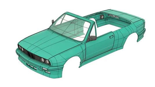 1:10 E30 Cabrio Body