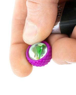 Lucky Marble Charm // Sensory Fidget Keychain