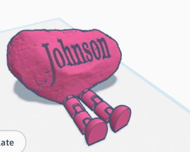The rock Johnson: Articulated