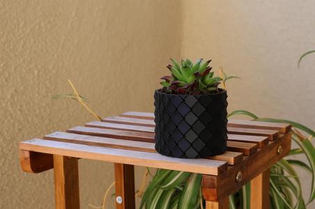 Dragon Scales Pot with drainage holes