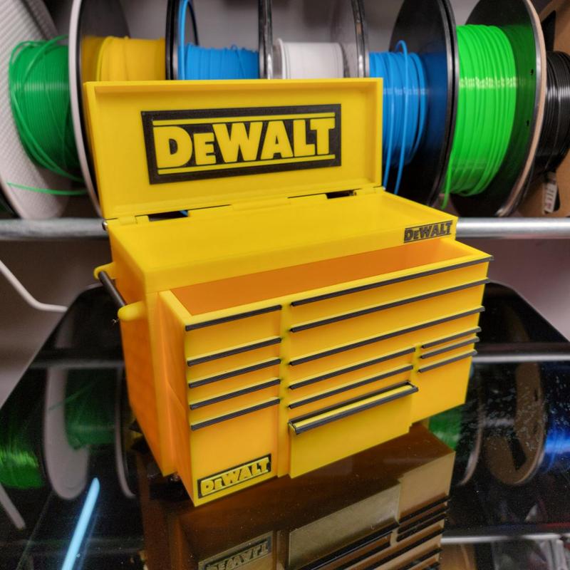 DeWalt Desk Tool Chest w/ Lid Business Display