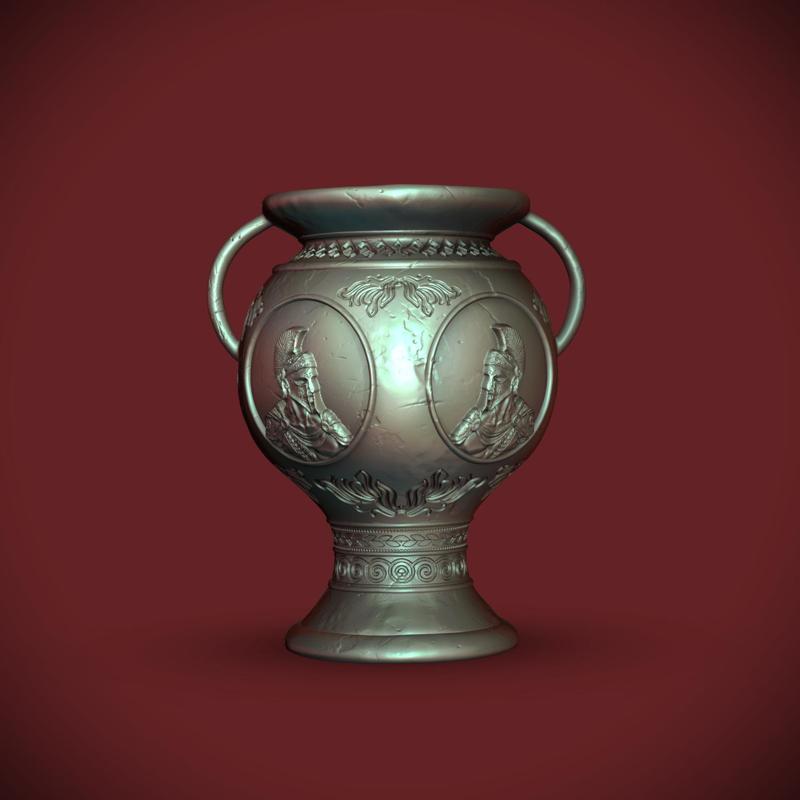 Greek Pot/Vase -Ares