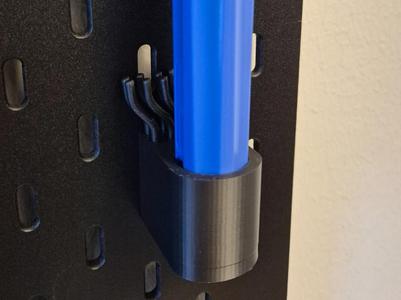 IKEA Skadis deburring tool holder