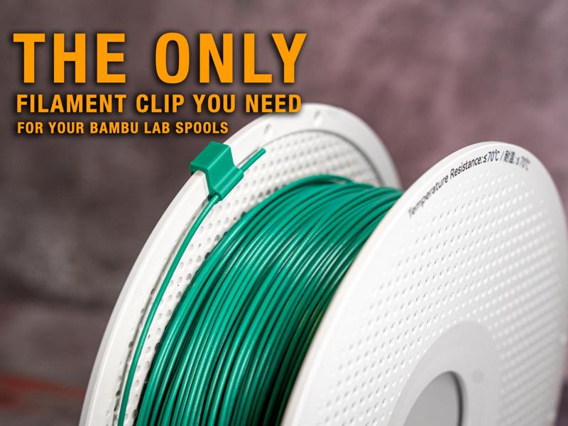 Filament clip for Bambu lab spool