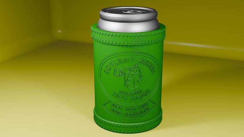 Soylent Green Hot Dogs Beer Can Holder / Koozie