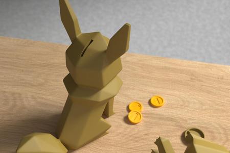 Low-poly Eevee – Piggy Bank